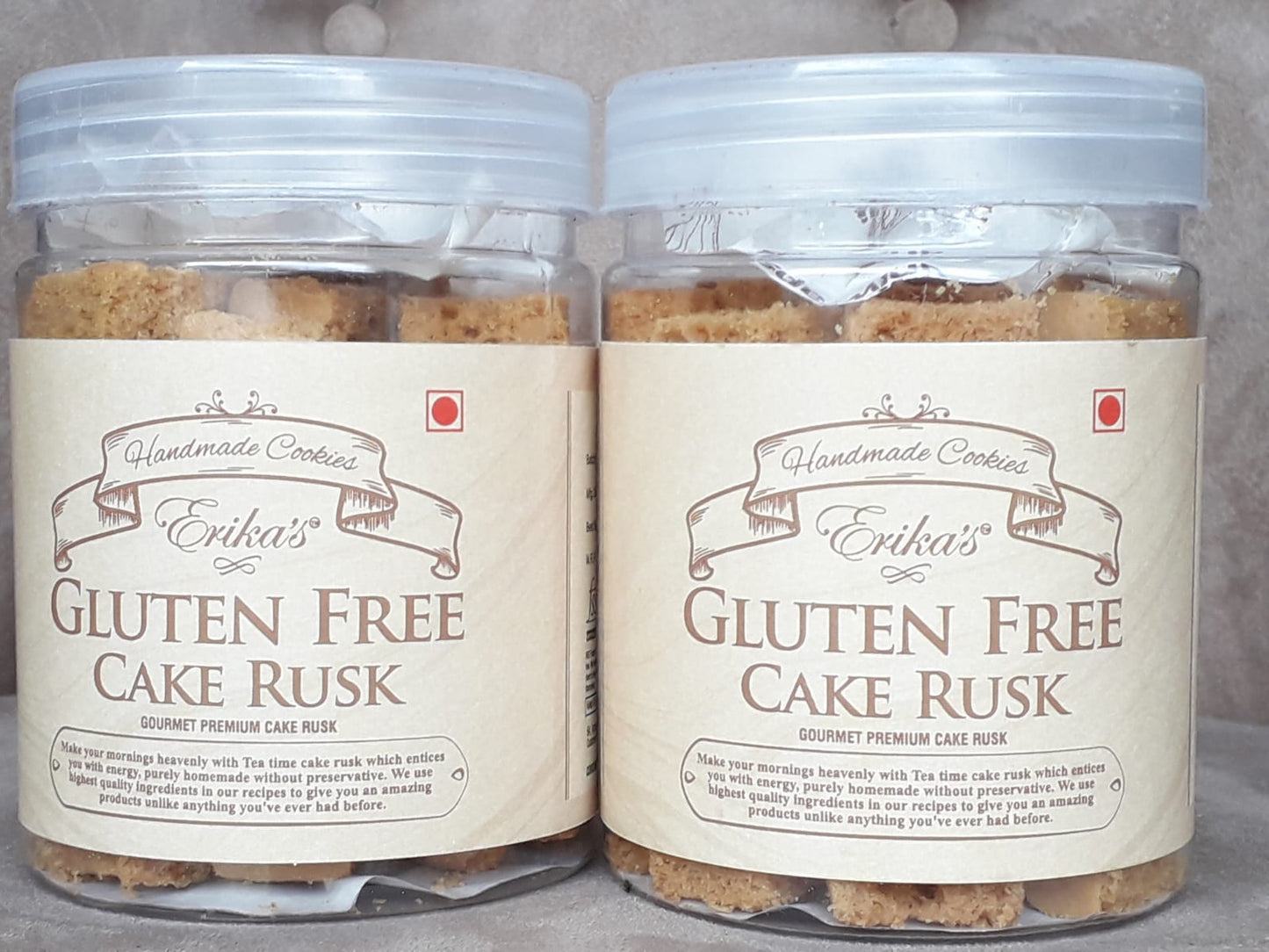 Erikas Gluten Free Tea time Cake Rusk Combo 100grams - Erika's Gluten Free