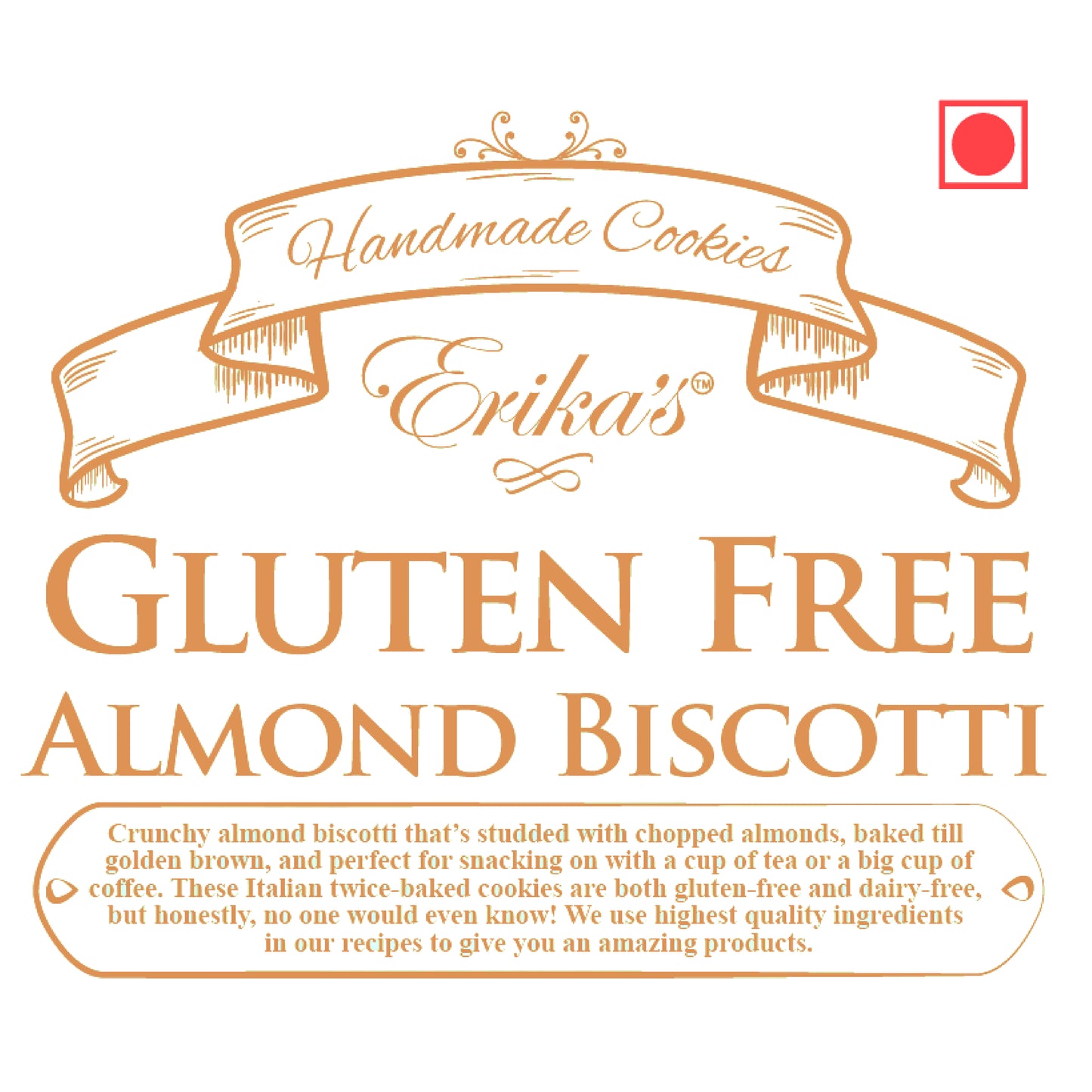 Almond biscotti combo 150grams - Erika's Gluten Free