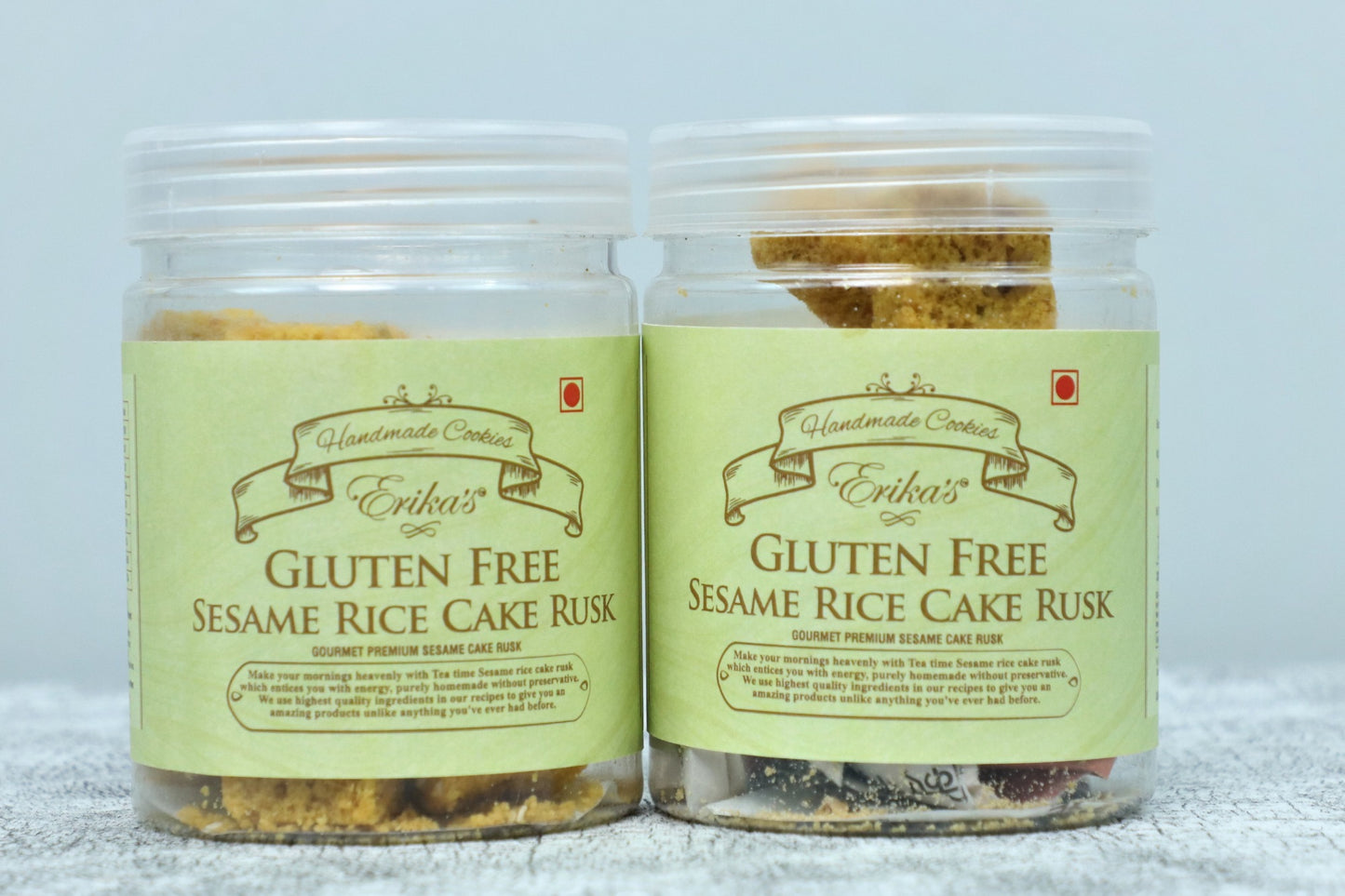 Erika’s Gluten-free Sesame Rice Cake Rusk 100gm Combo - Erika's Gluten Free