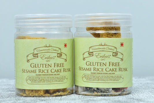 Erika’s Gluten-free Sesame Rice Cake Rusk 100gm Combo - Erika's Gluten Free